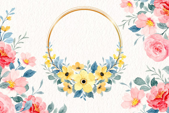 Digital Clipart Watercolor Flower Part54 Illustrations