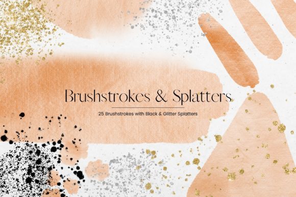 Orange Watercolor Brush Strokes: Vibrant Illustrations