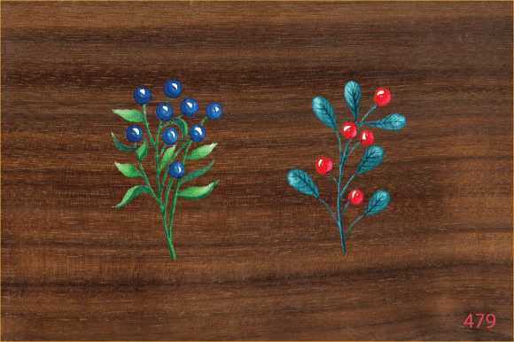 Review: Watercolor Hand Painted Leaf with Branch Design
