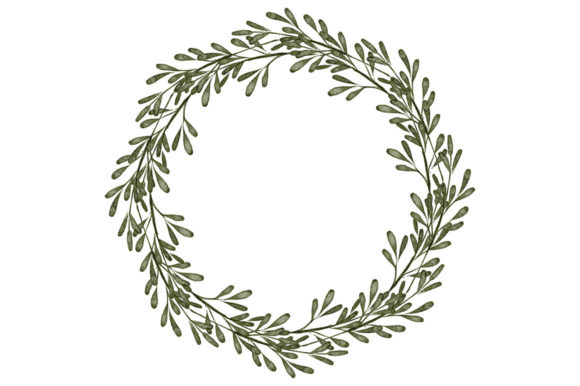 Review: Watercolor Leaf Circle Border Wreath for Real Projects