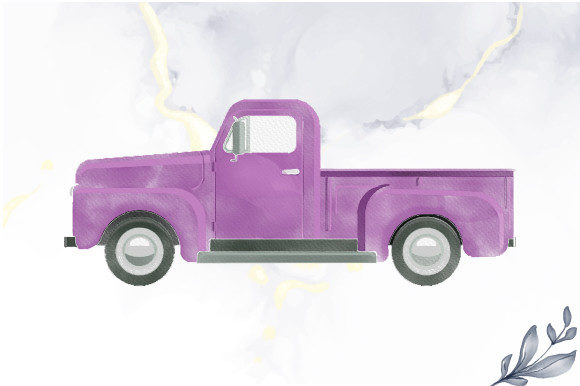 Watercolor Vintage Truck Design: A Designer's Review